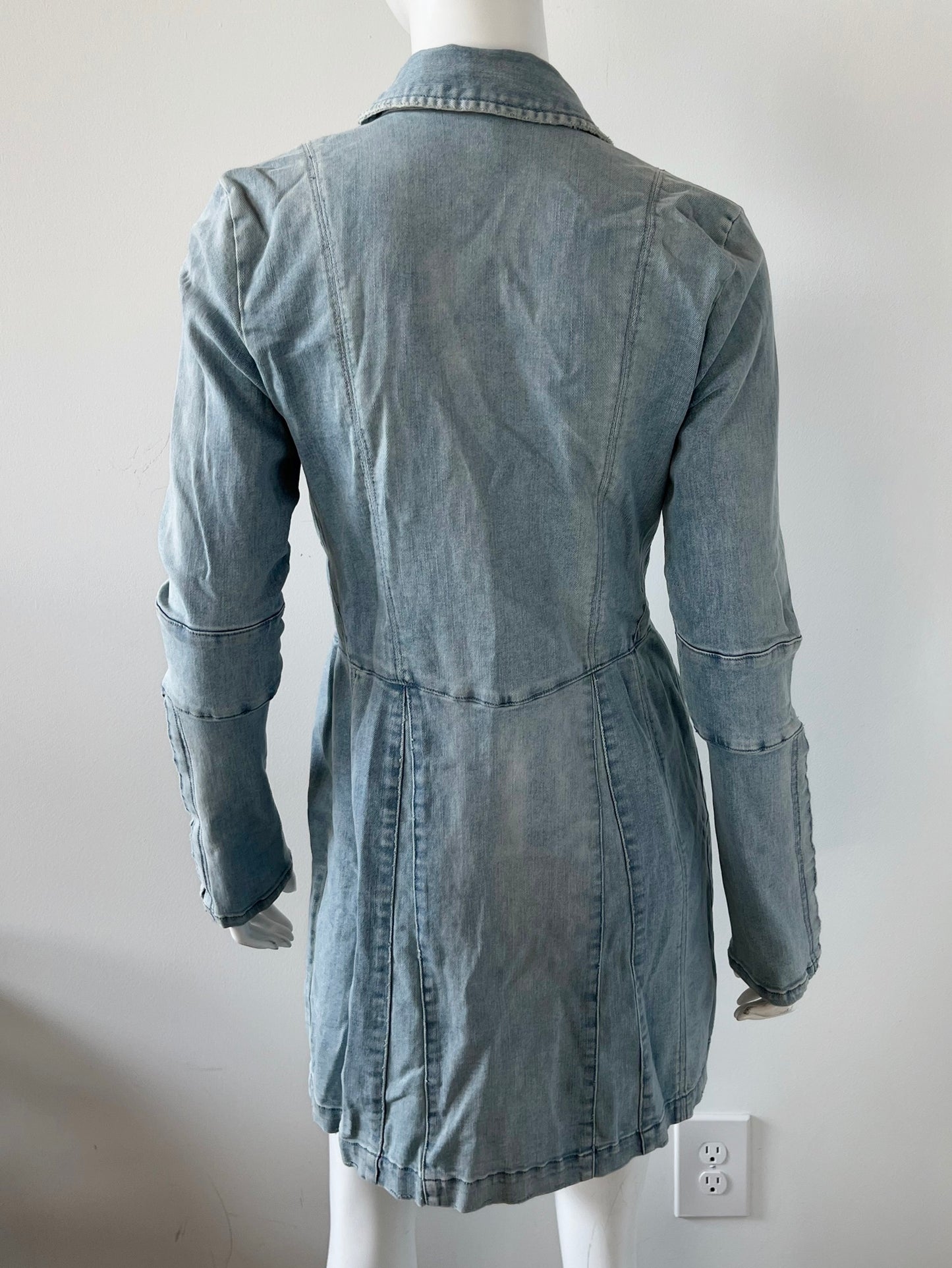 Thea Denim Mini Dress Size XS