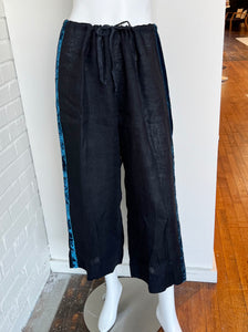Linen Drawstring Pants Size Medium/Large
