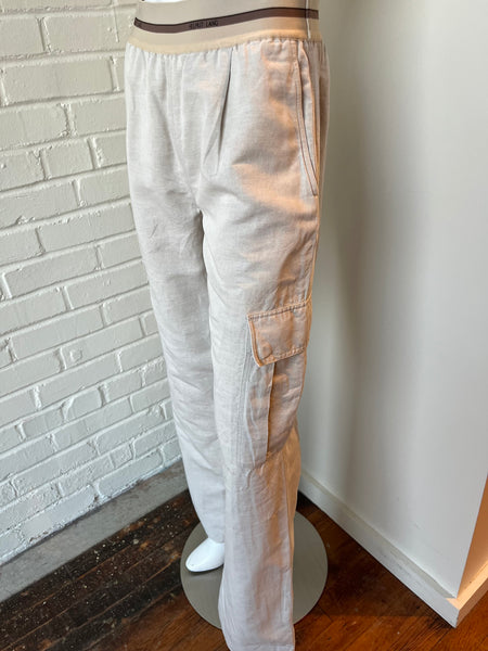 Pull On Stretch Wool Cargo Pant Size 2