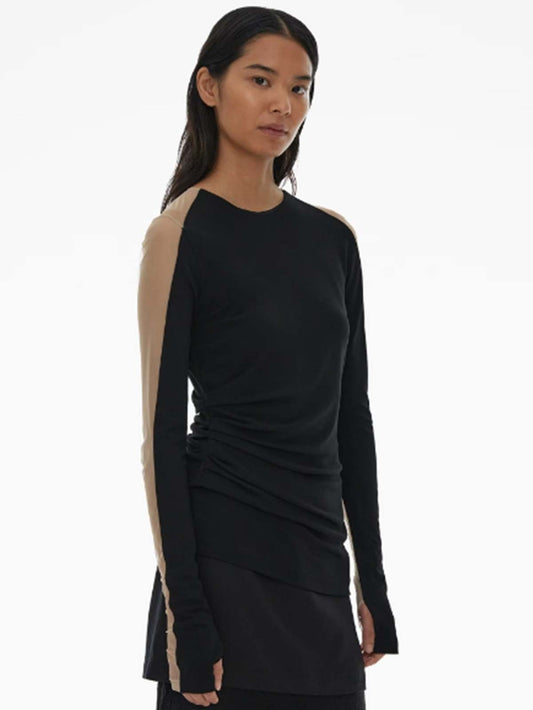 Sheer Sleeve Top Size Small