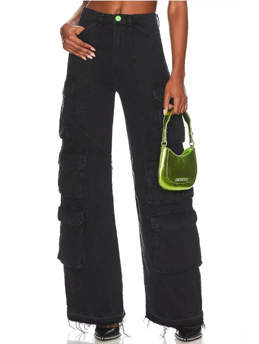 High Rise Cargo Jeans Size 26