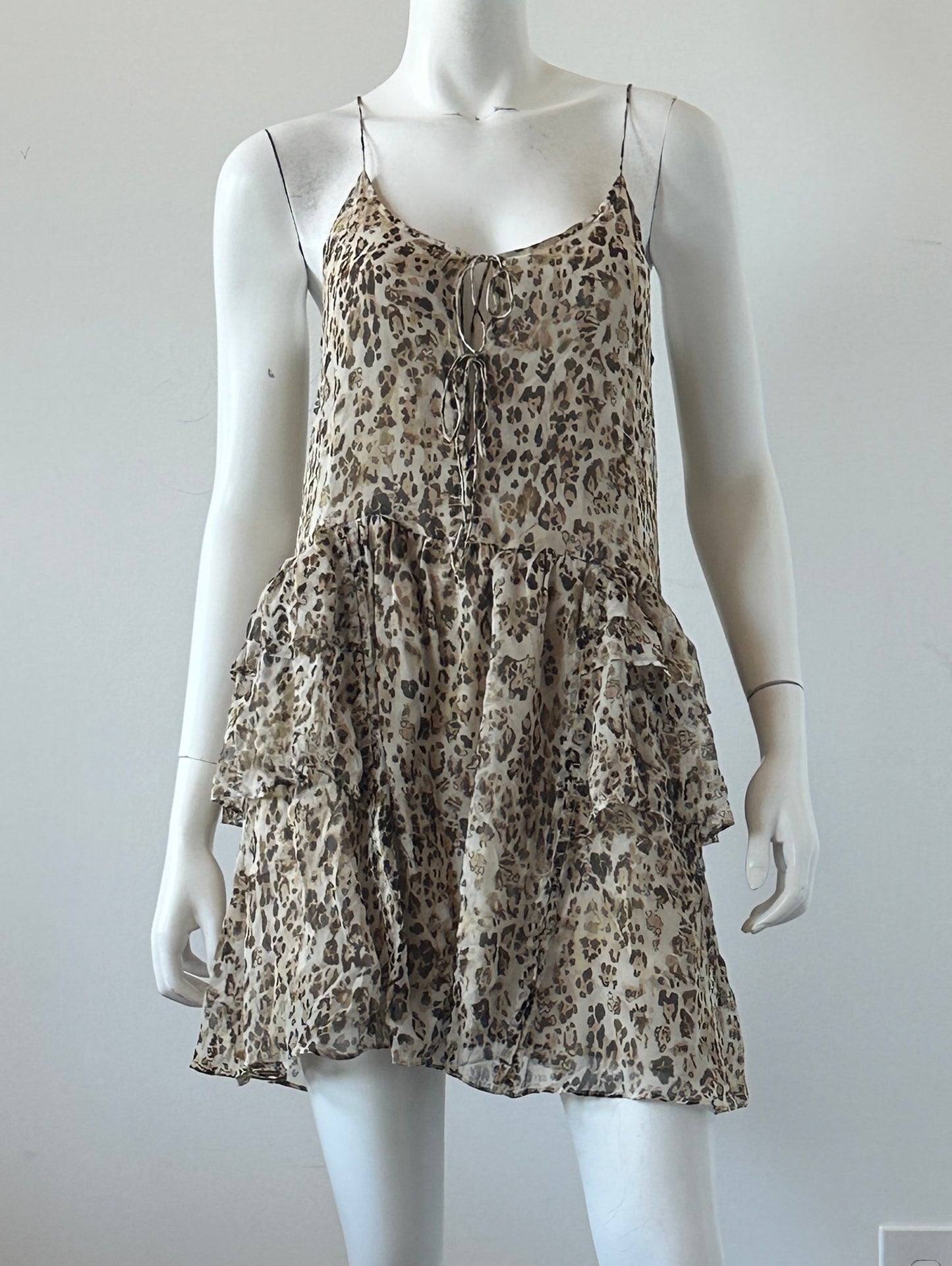 Buzon Silk Leopard Dress Size 0