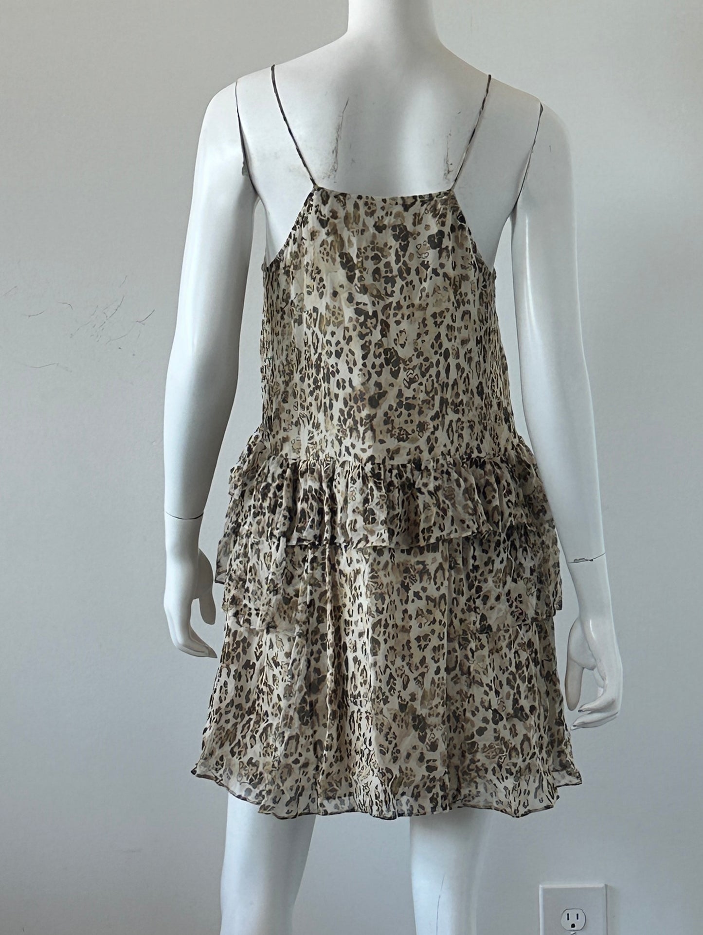 Buzon Silk Leopard Dress Size 0