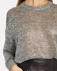 Dokis Metallic Sweater Size Small