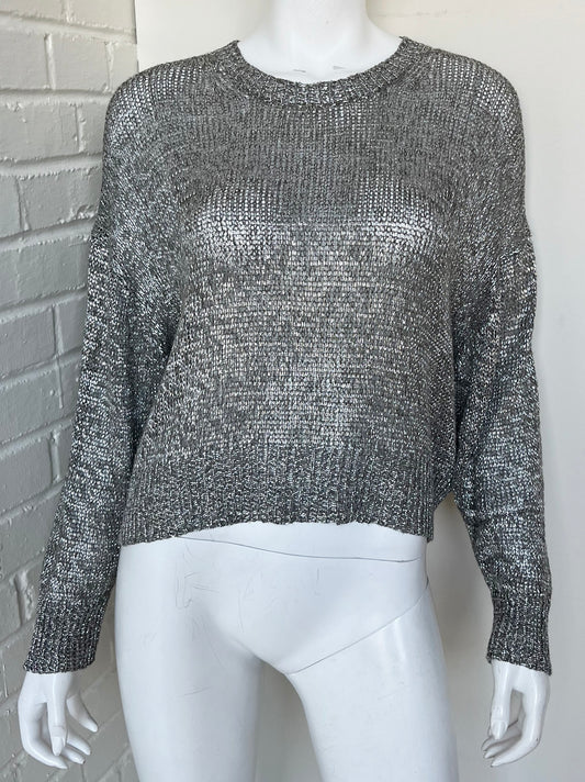 Dokis Metallic Sweater Size Small