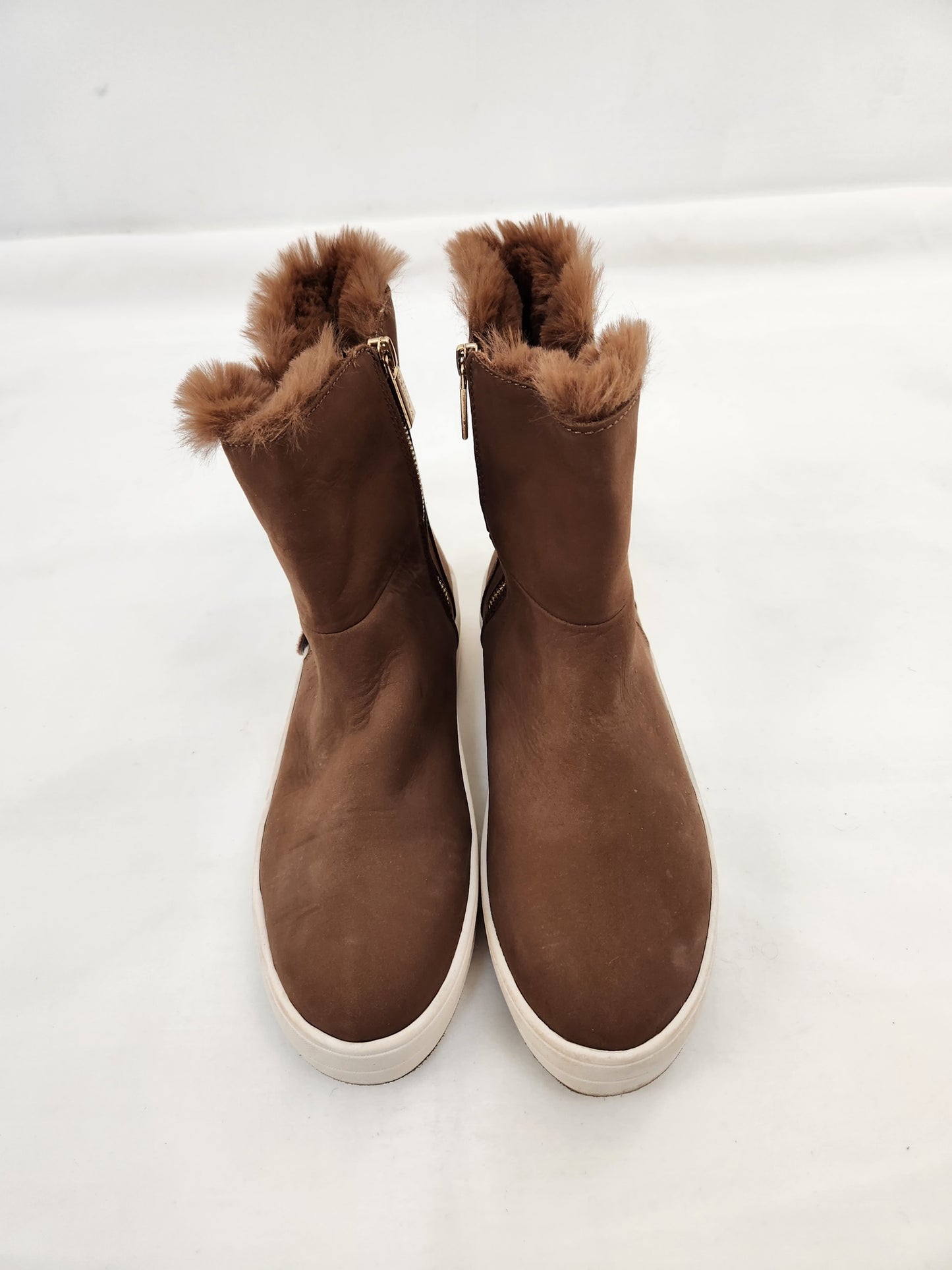 Fur Lined Suede Boots Size 10