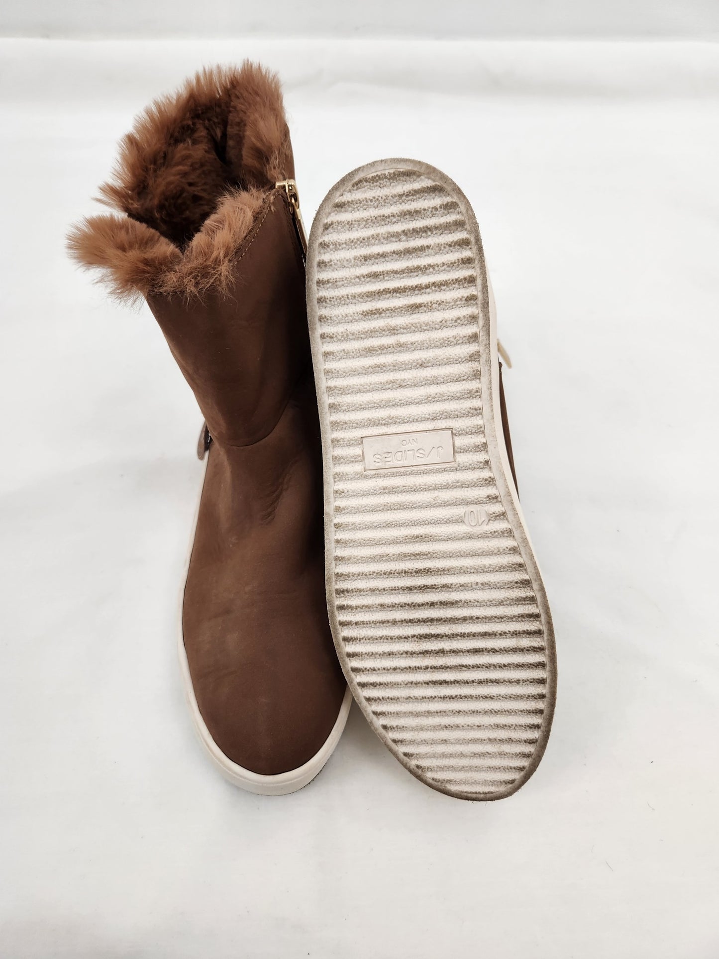Fur Lined Suede Boots Size 10