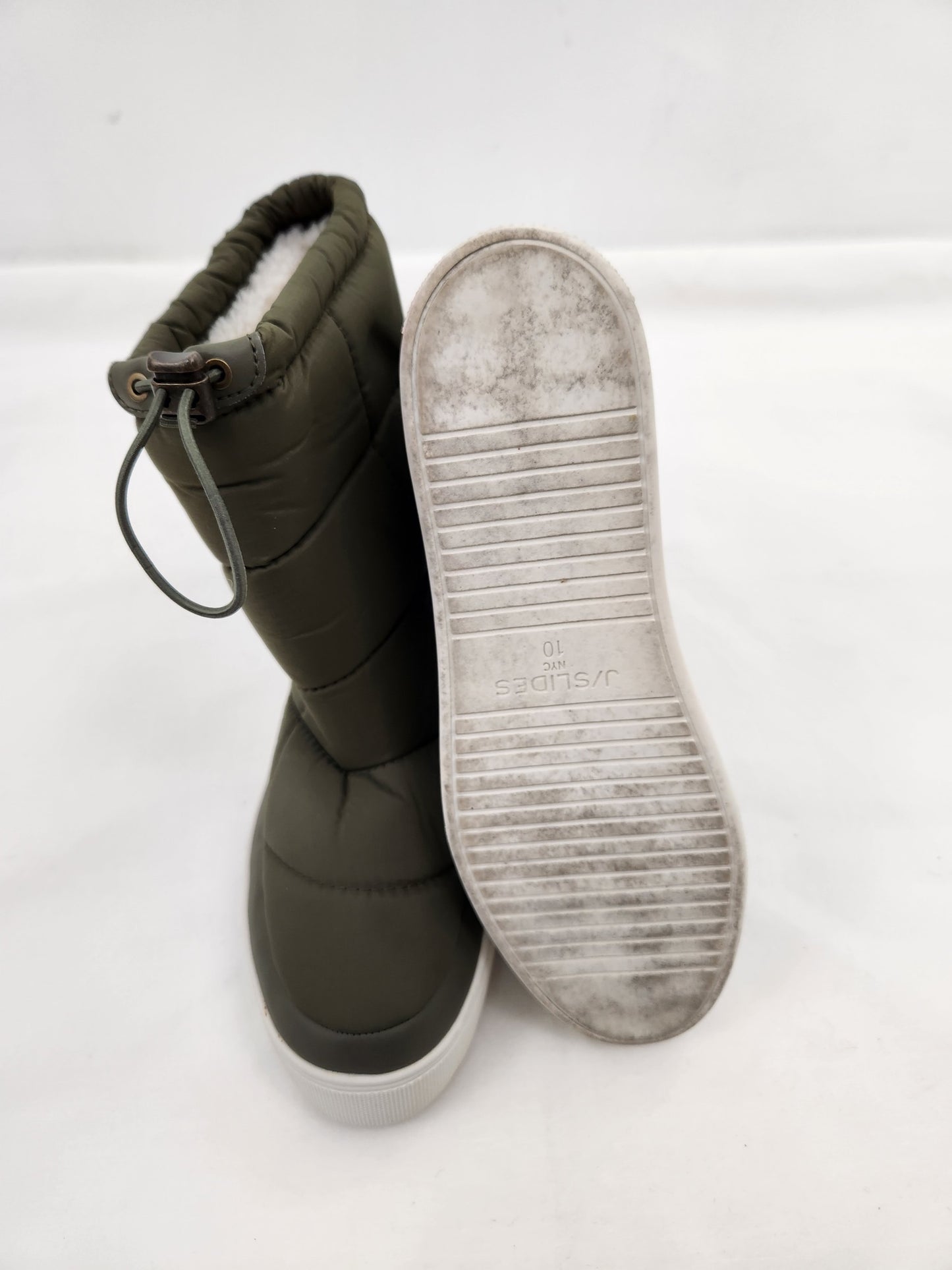 Quilted Fleece Lined Snow Boots Size 10