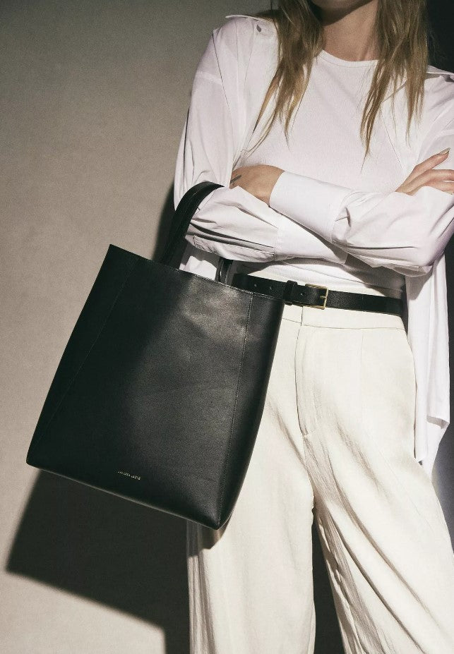 Structured  Leather Tote