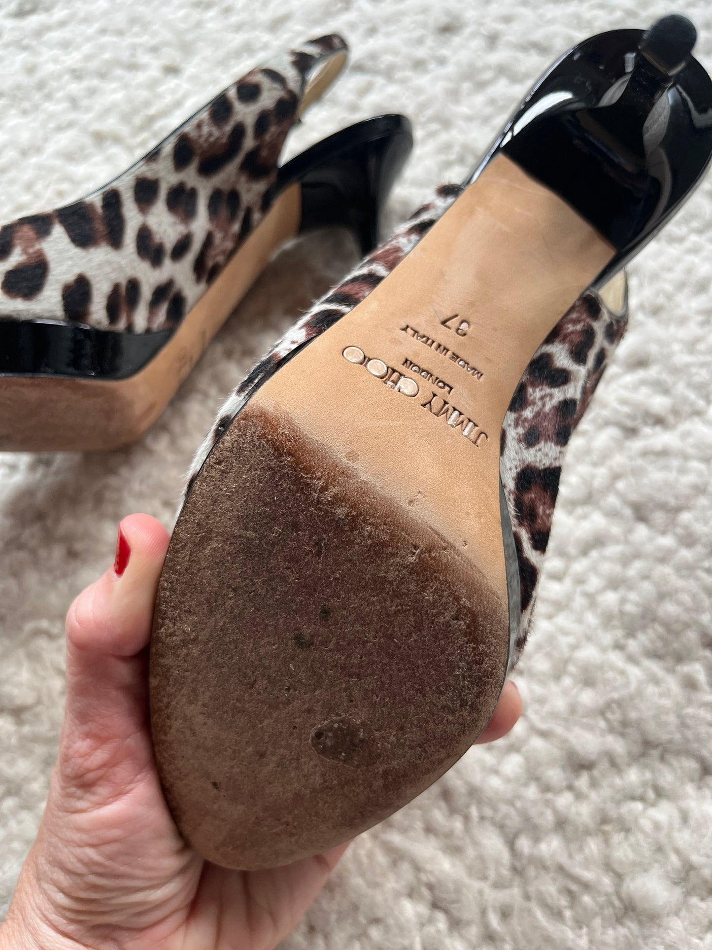 Nova Calfhair Slingback Pumps Size 37