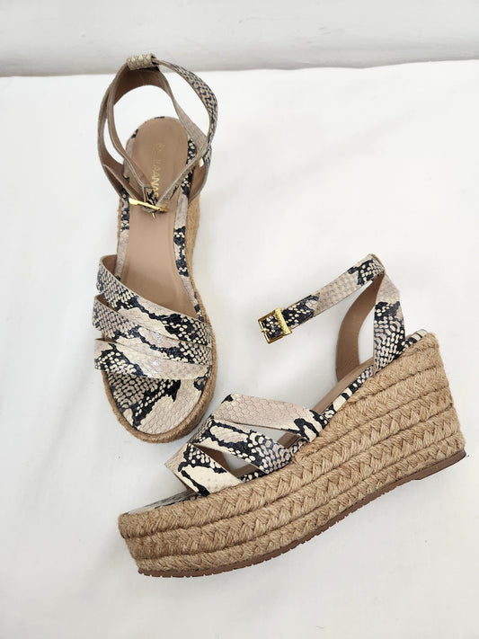 Snakeskin Espadrilles Size 10