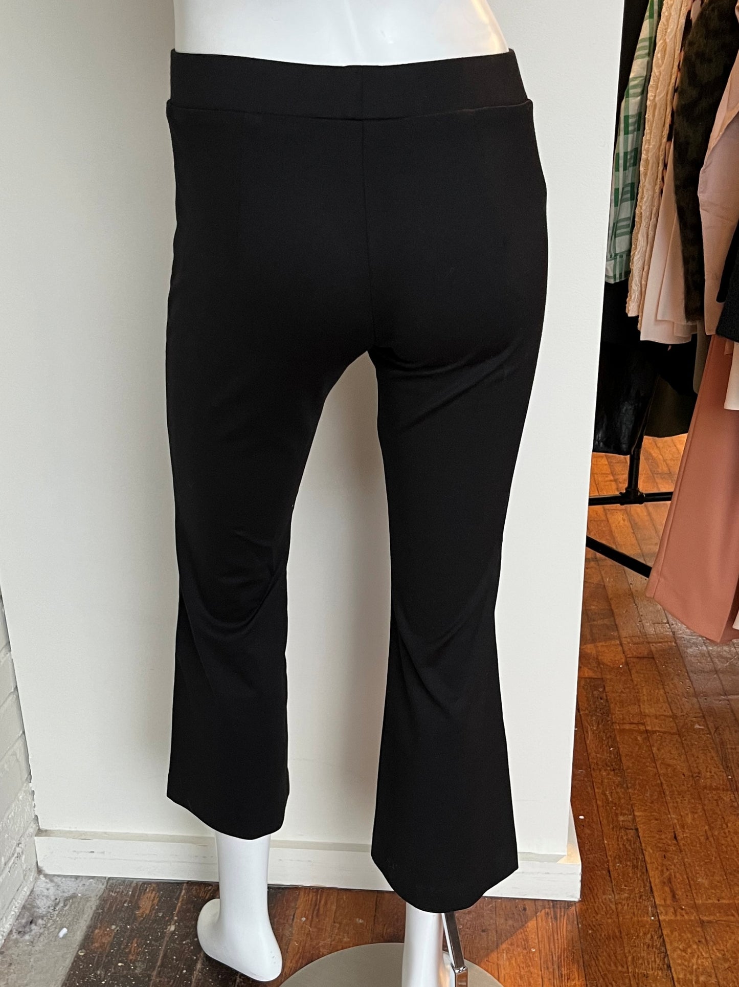 Pintuck Cropped Flare Pants Size Small