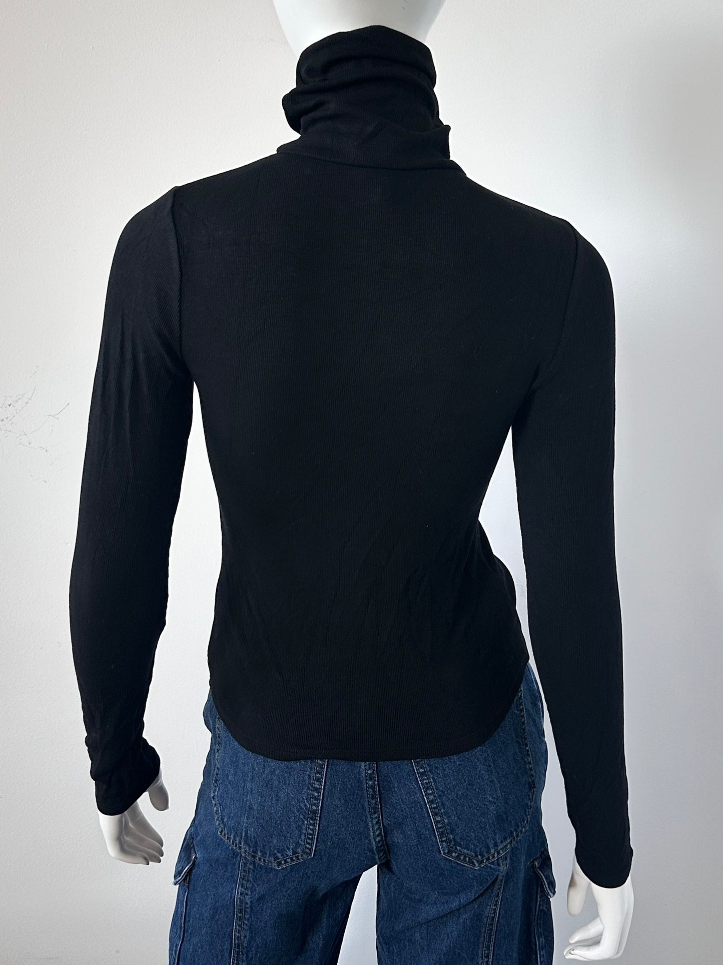 Ribbed Knit Turtleneck Size XS NWT