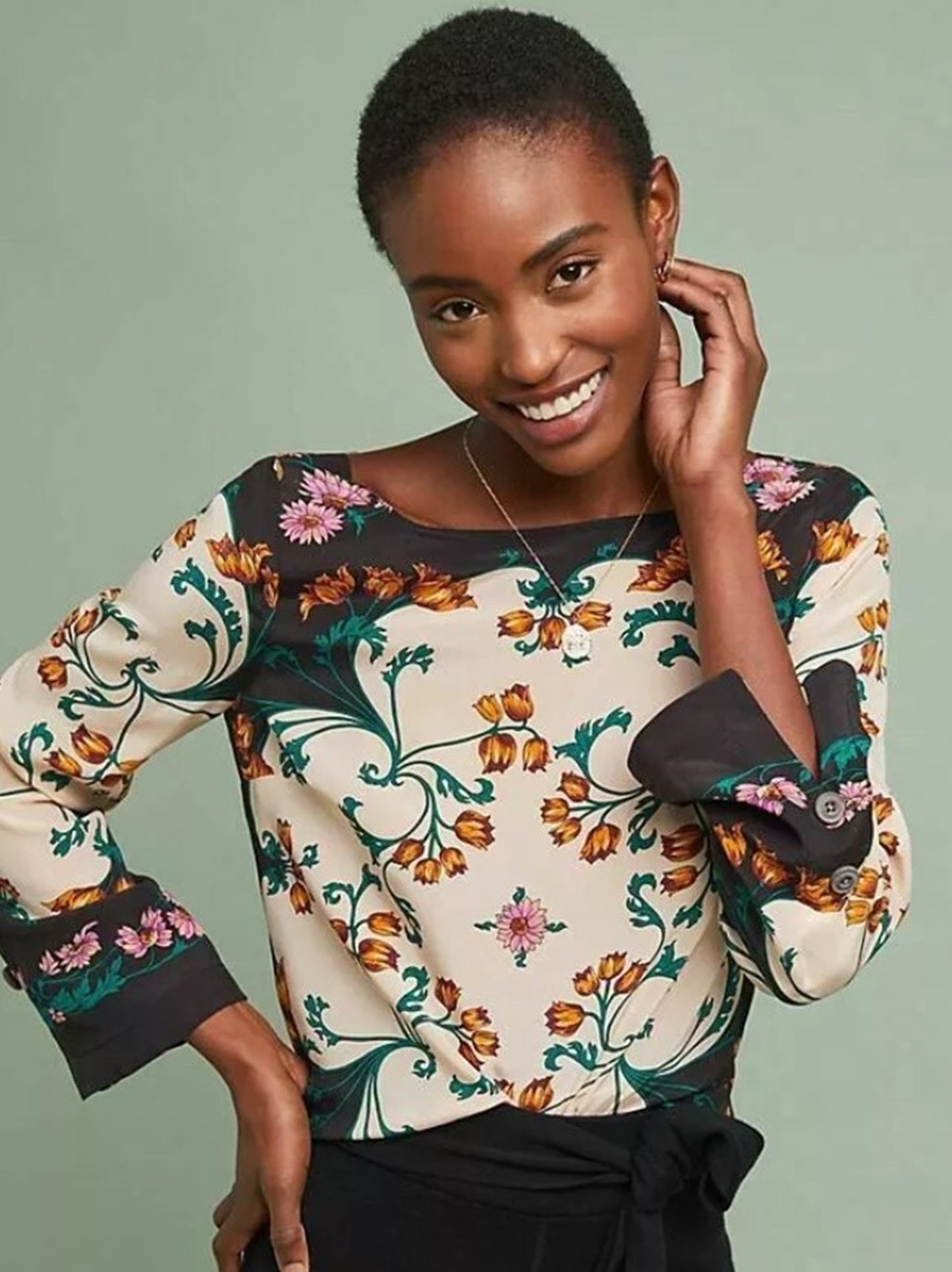 Florence Silk Blouse Size 4