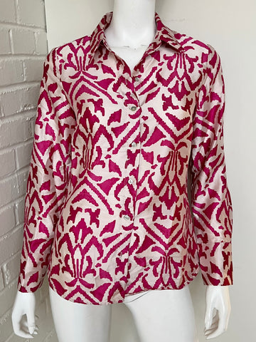 Quant Long Sleeve Button Front Blouse Size 4 NWT