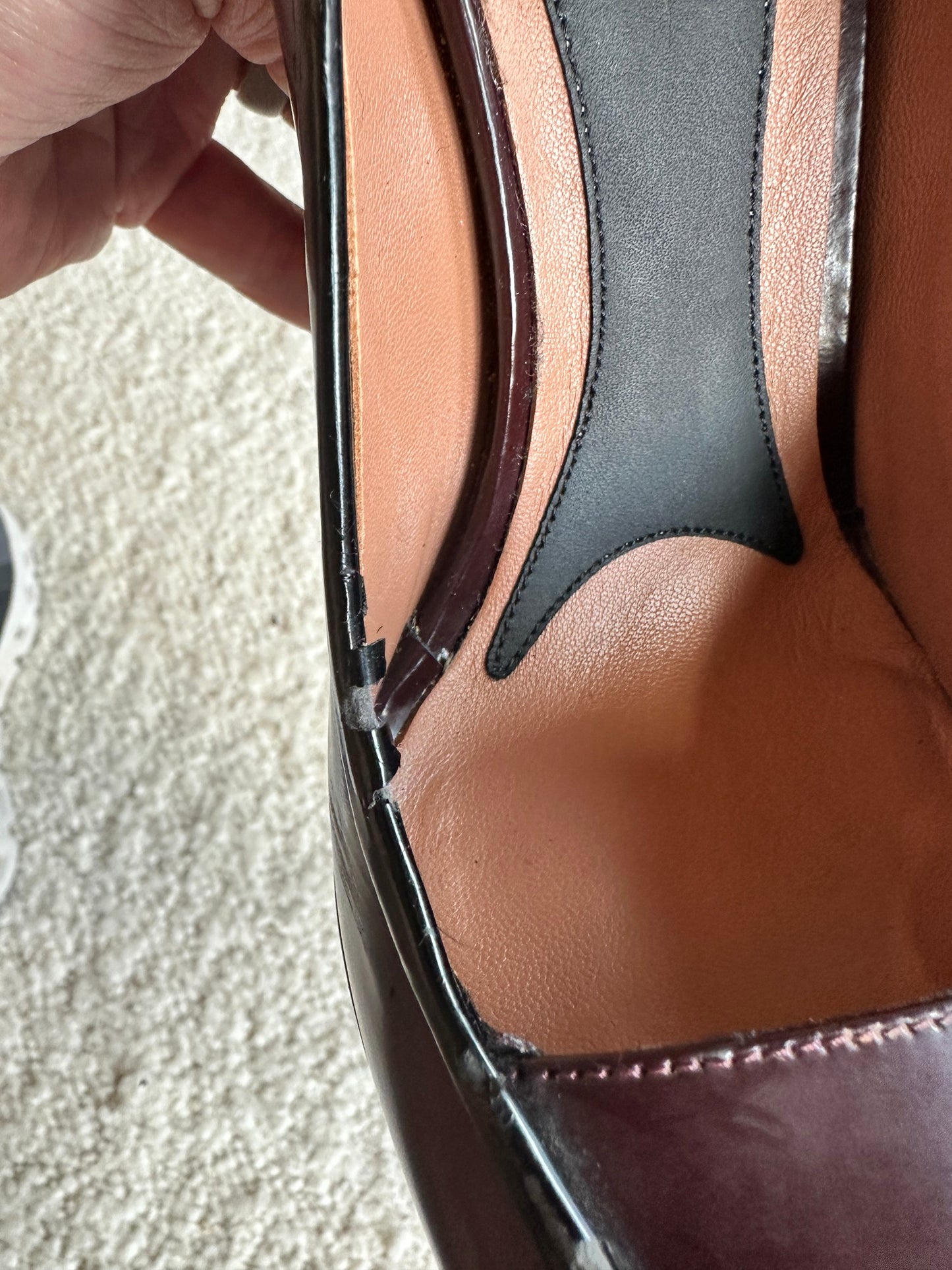 Two Tone Leather Pumps Size 37.5
