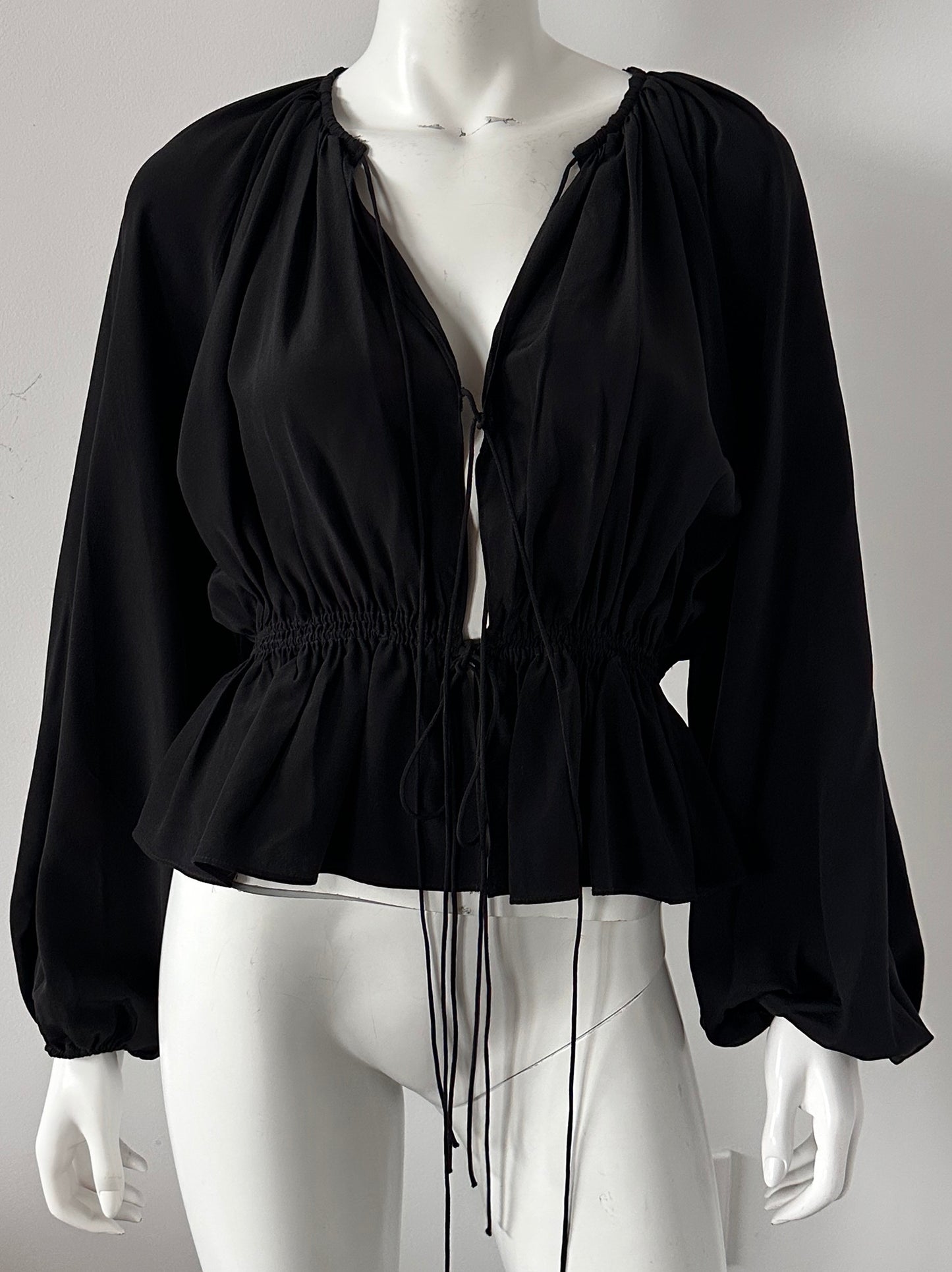 Tie Front Blouse Size 4
