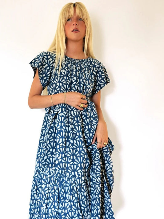 Vienna Printed Maxi Dress Size XS
