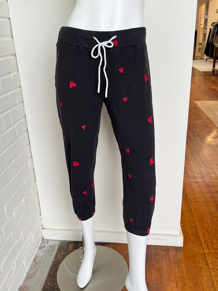 Embroidered Heart Sweatpants Size Large