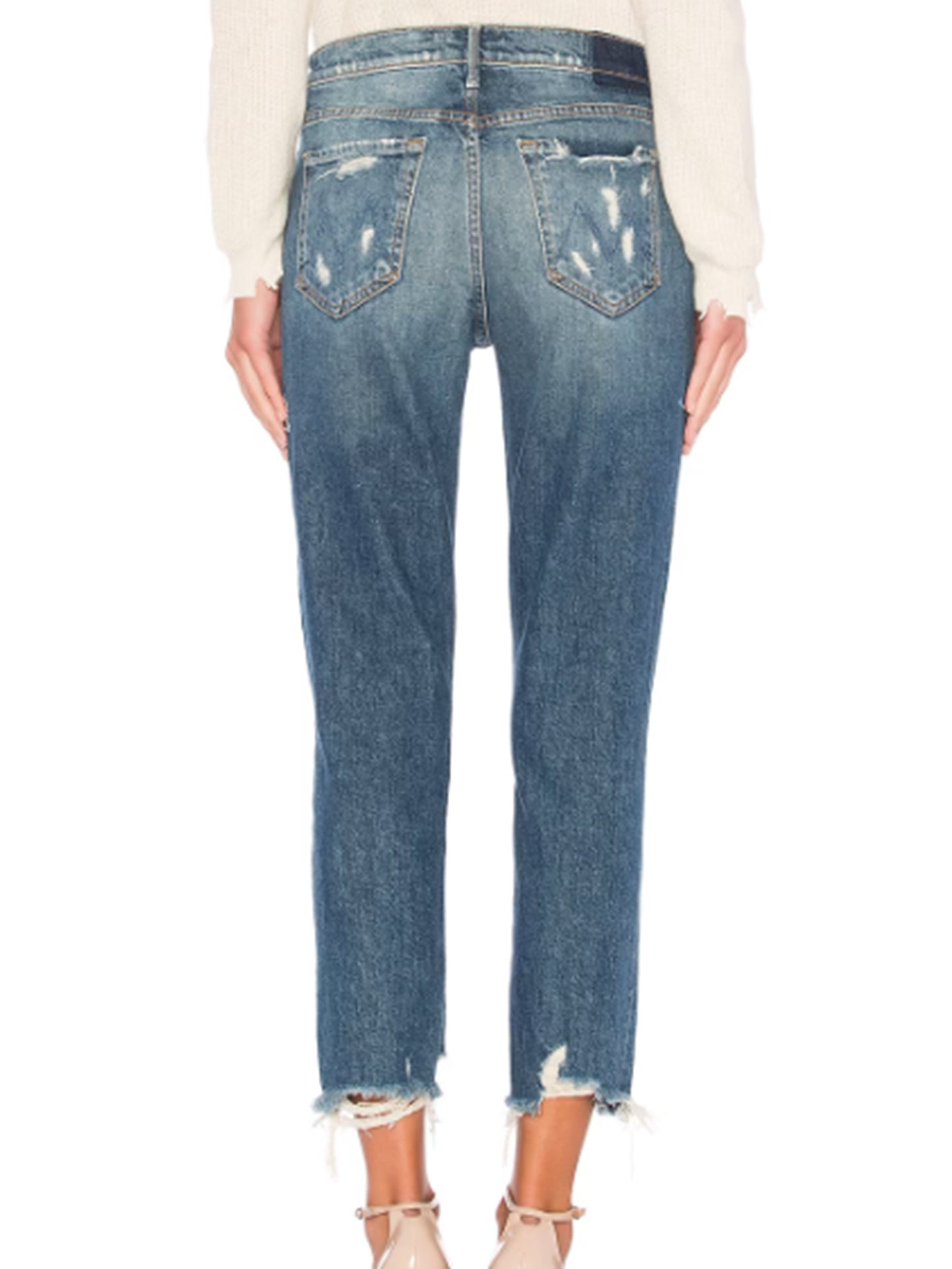 The Sinner Mid Rise Straight Leg Jeans Size 27