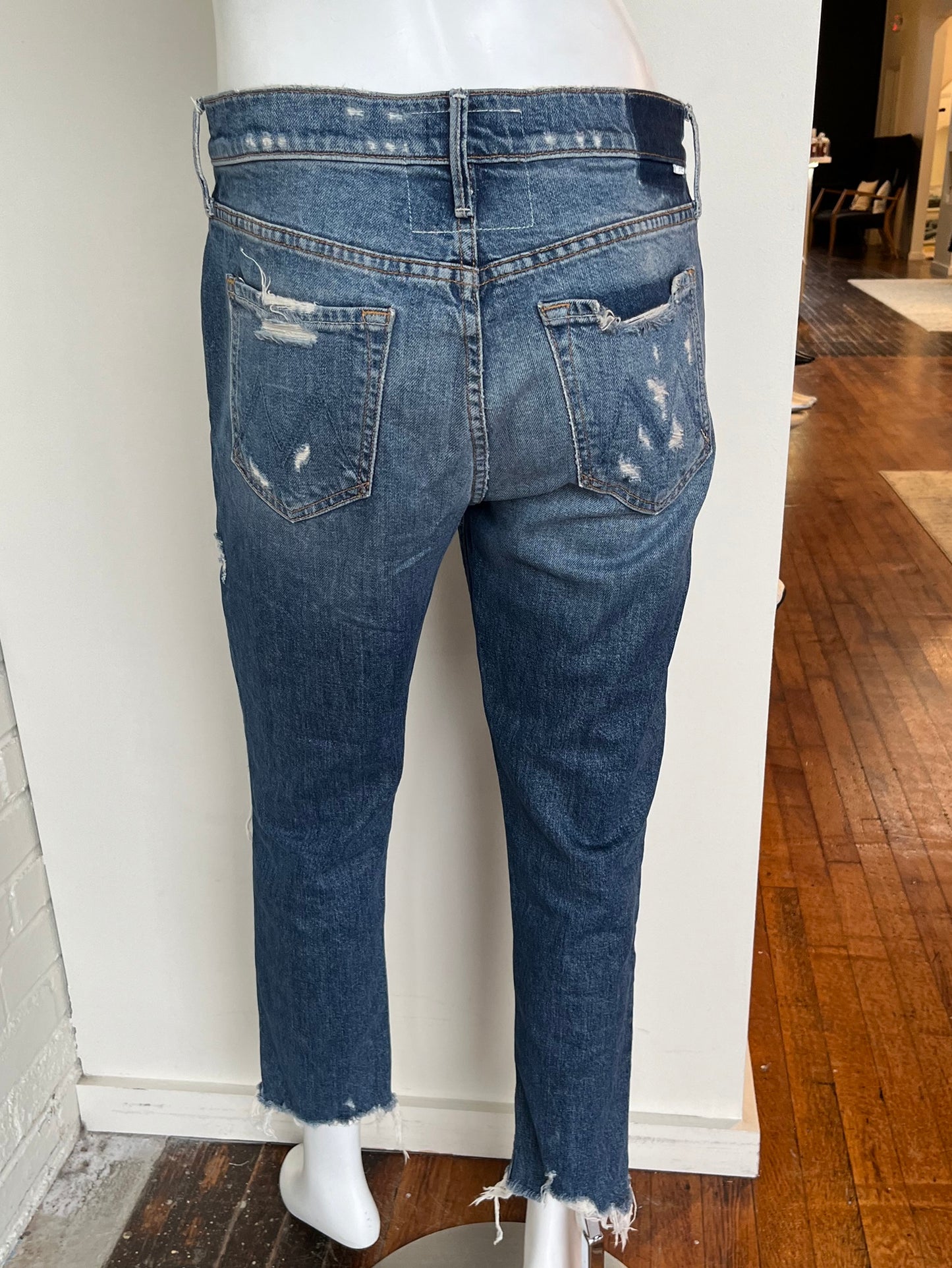 The Sinner Mid Rise Straight Leg Jeans Size 27