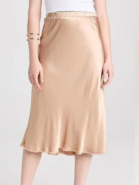 Satin Midi Skirt Size Small