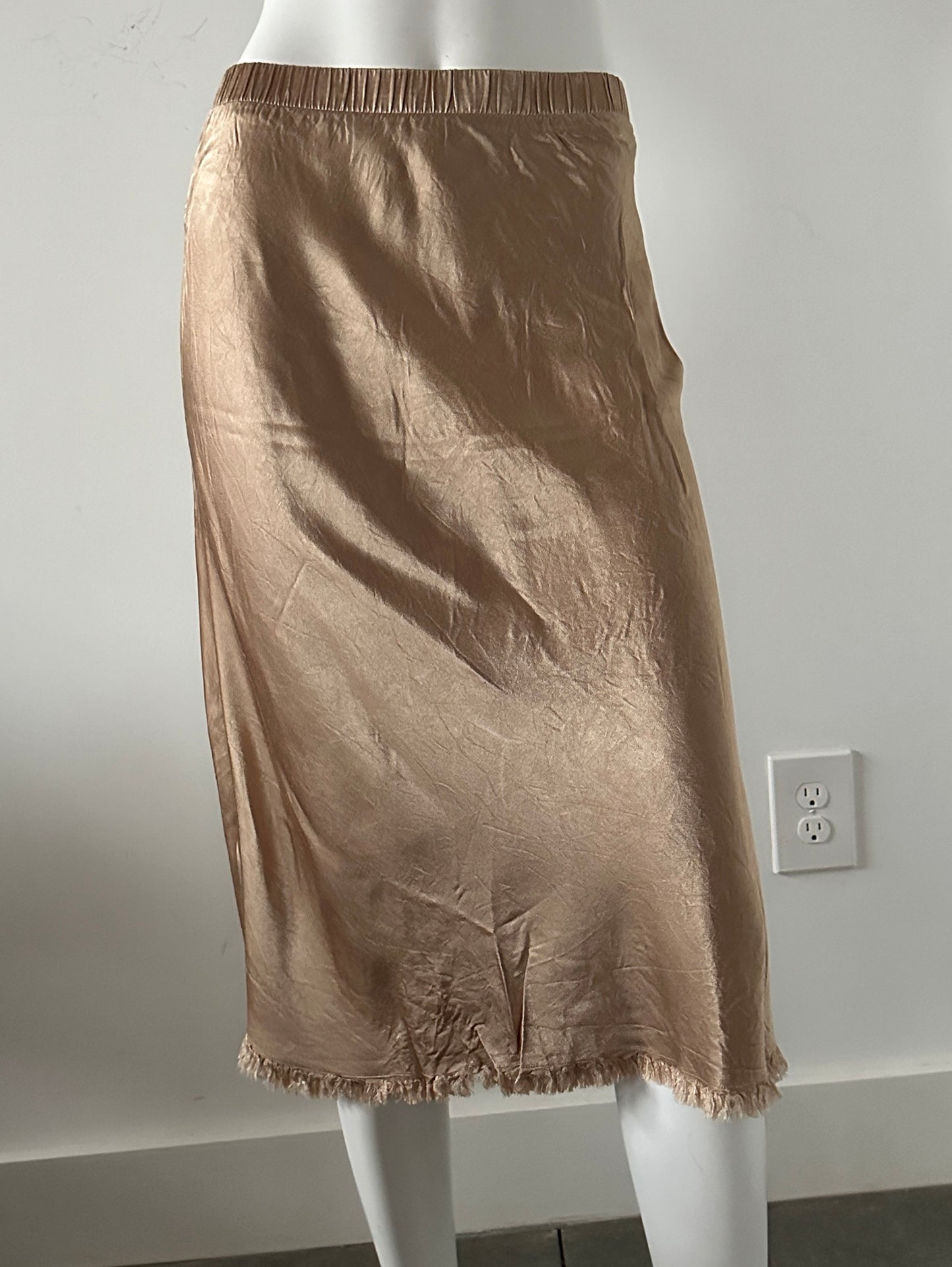Satin Midi Skirt Size Small
