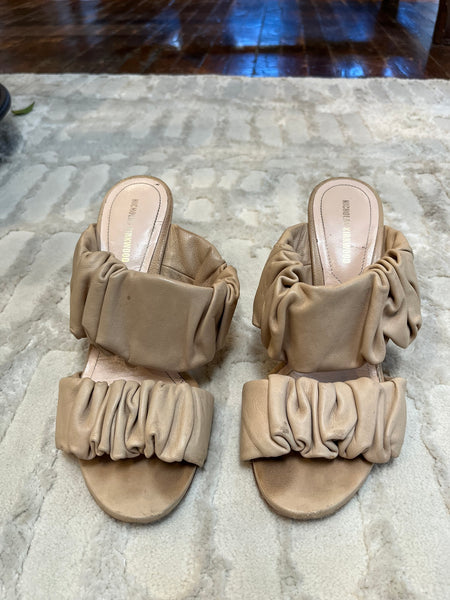 Courtney Ruched Sandals Size 38