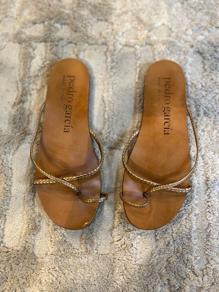 Braided Flat Sandals Size 36