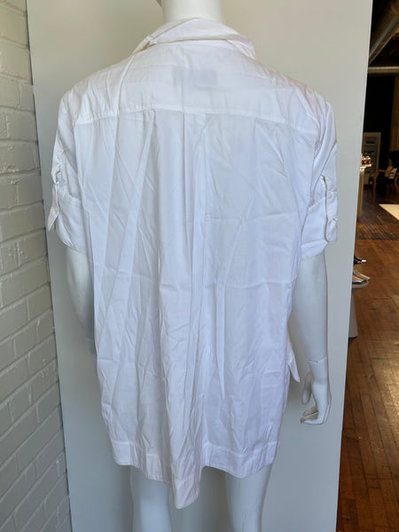 Short Sleeve Cotton Popover Size Small