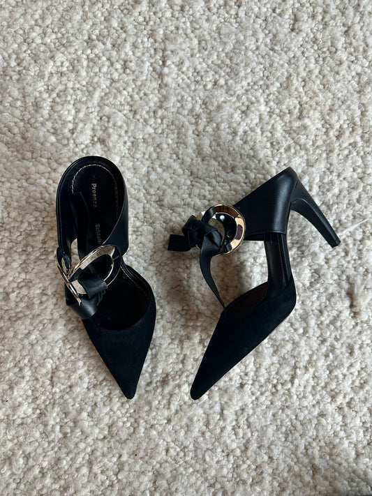Calf Ring Mules Size 37