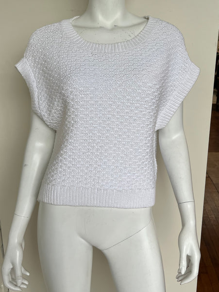 Crew Neck Short Sleeve Sweater Size Small