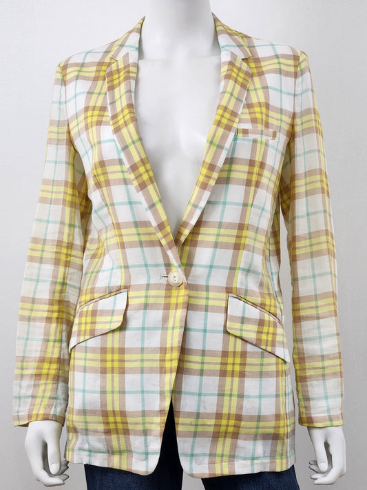 Margot Plaid Blazer Size 0