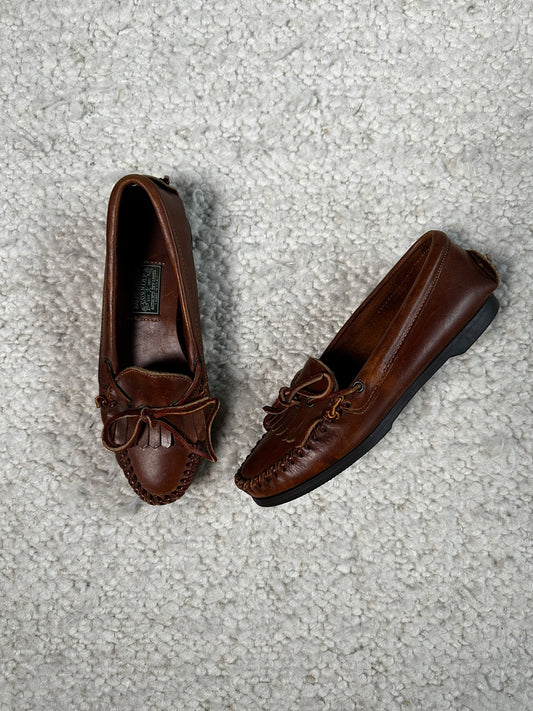 Leather Boat Shoes Size 7