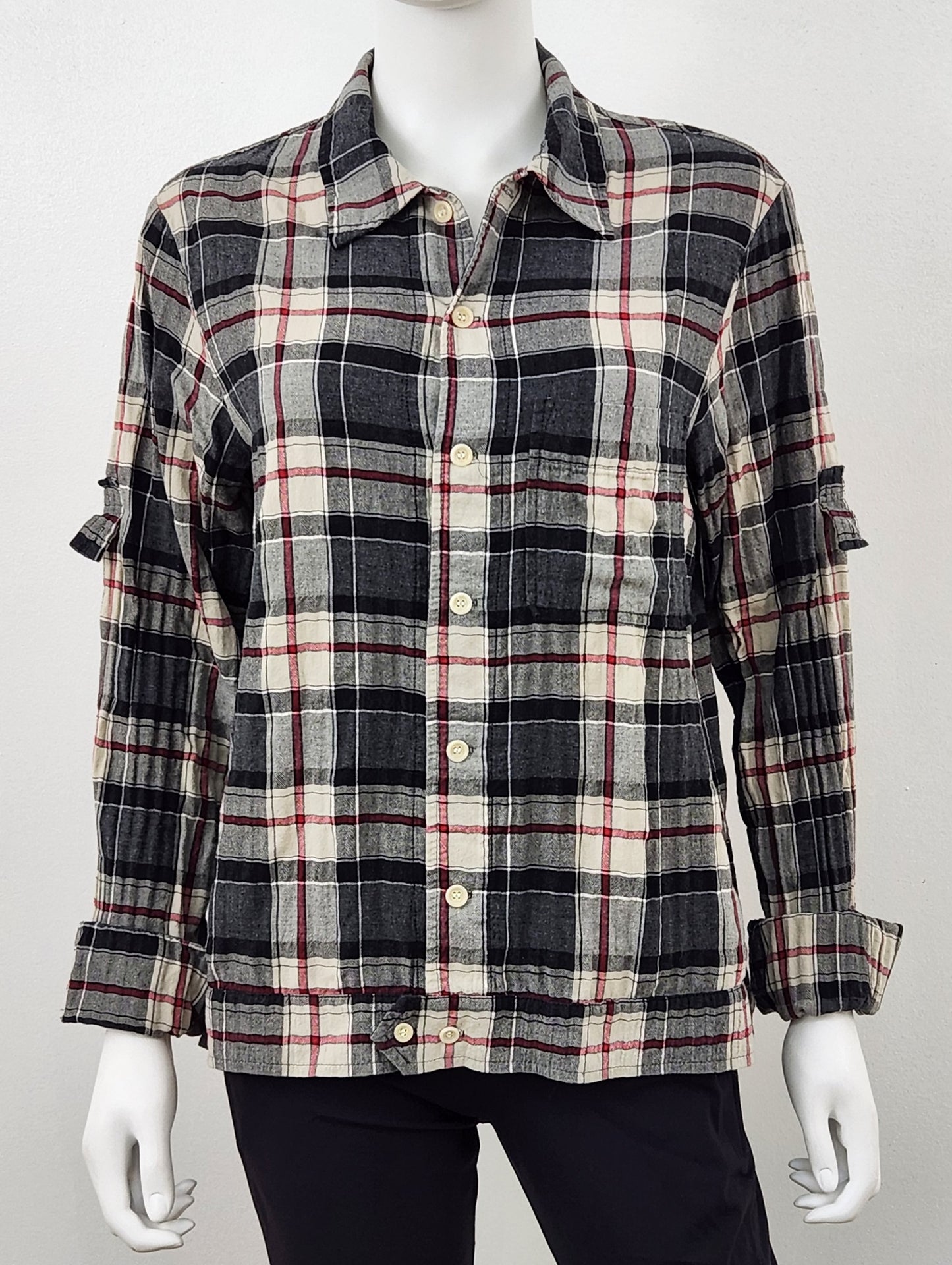 Plaid Button Down Shirt Size 1/Small