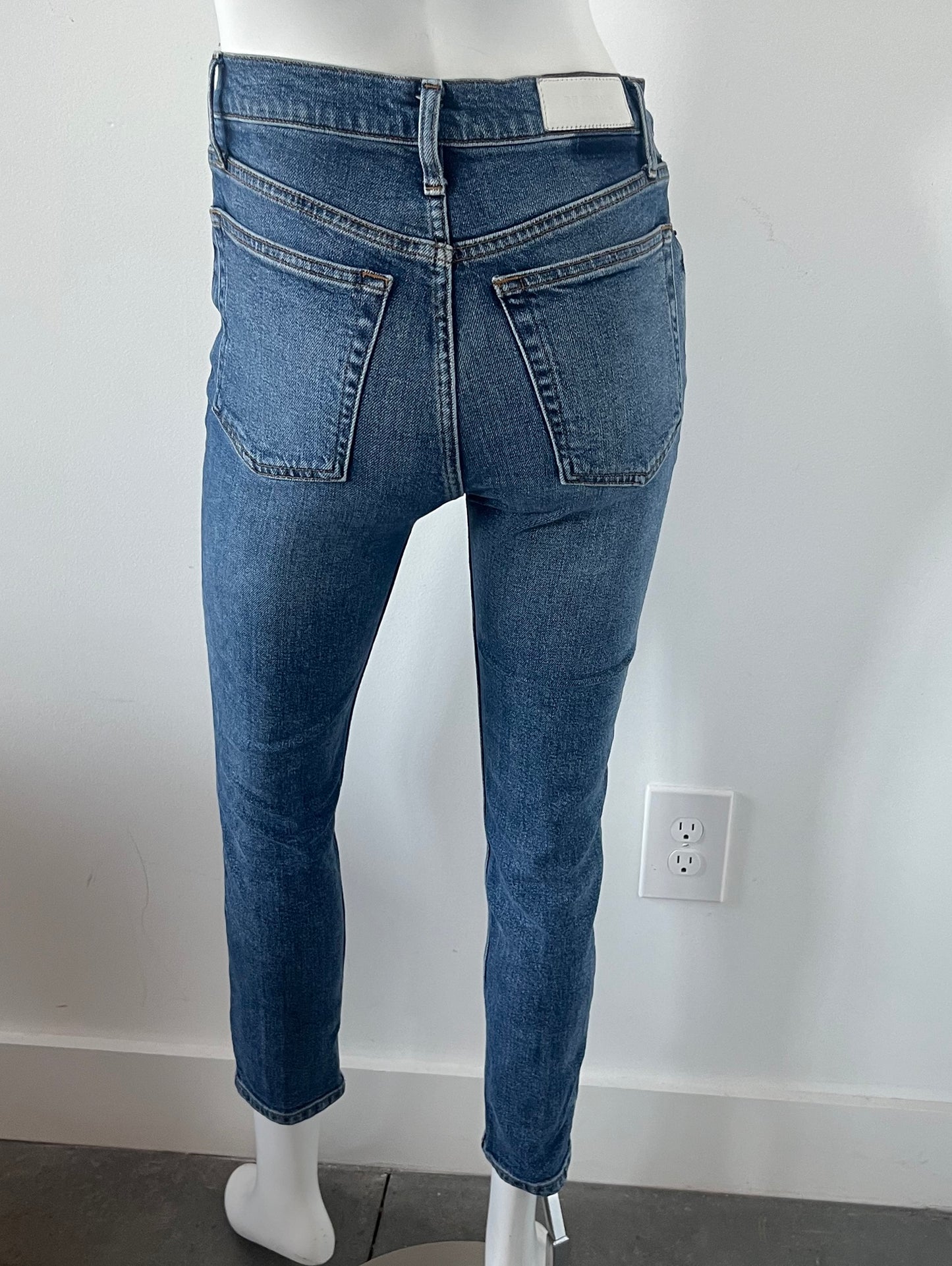 High Rise Skinny Crop Jeans Size 26
