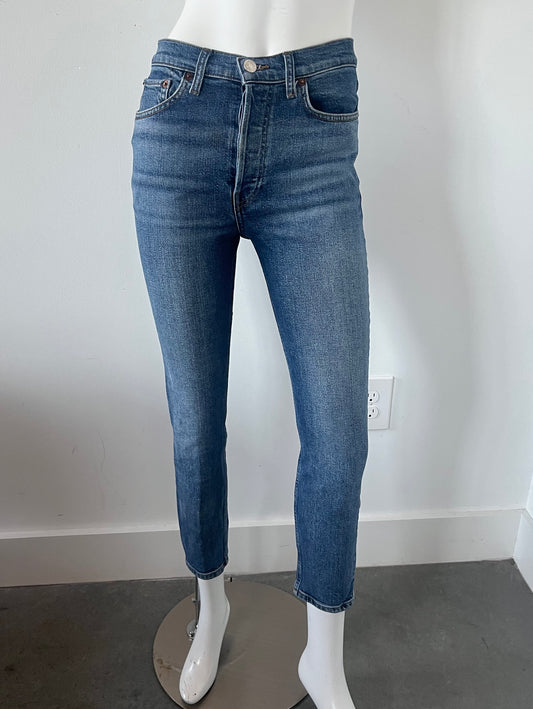 High Rise Skinny Crop Jeans Size 26