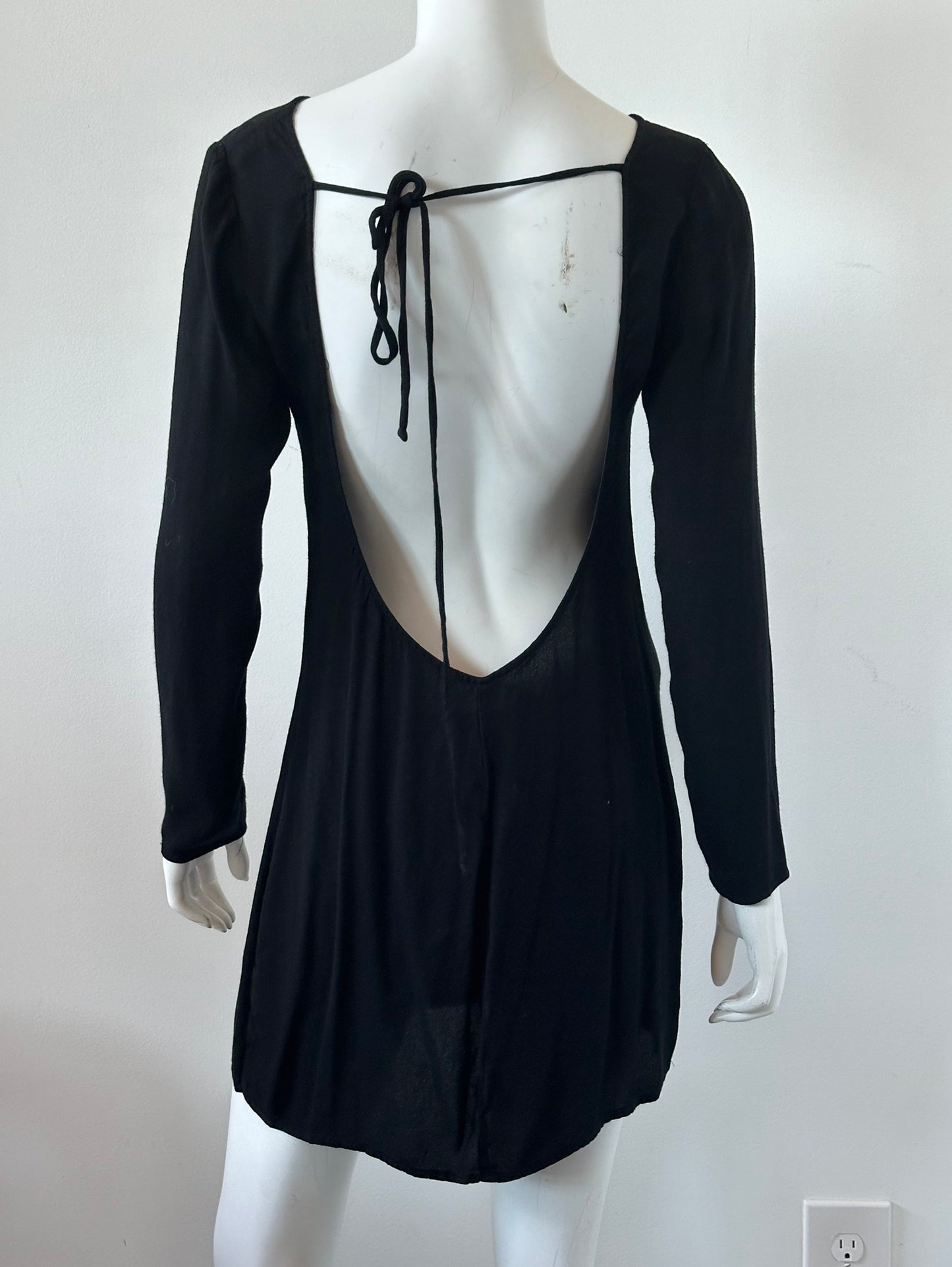 Scoop Back Mini Dress Size Large