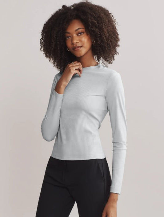 Modern Ribbed Long Sleeve Tee Size XS NWT