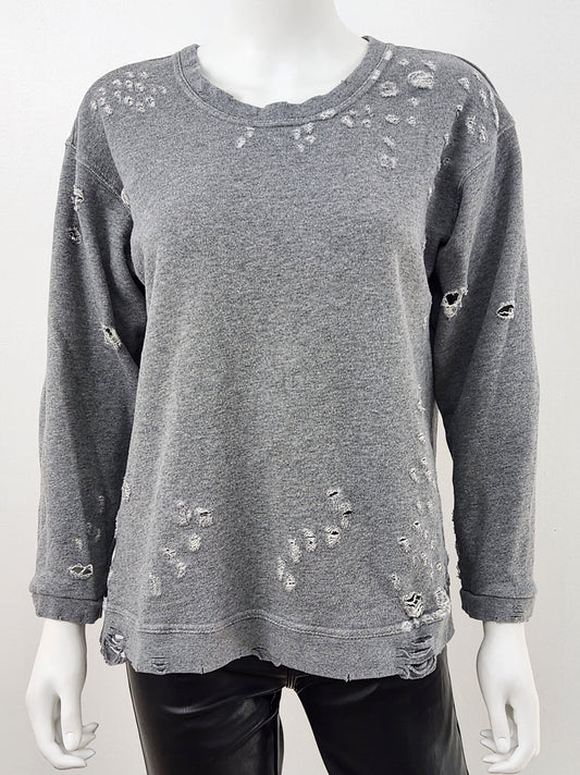 Distressed Sweatshirt Size Small