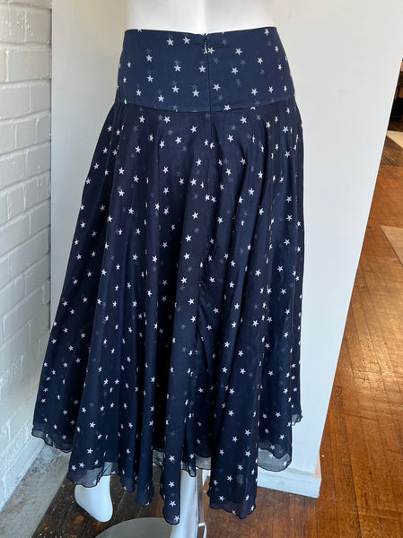 Star Print Midi Skirt Size 10