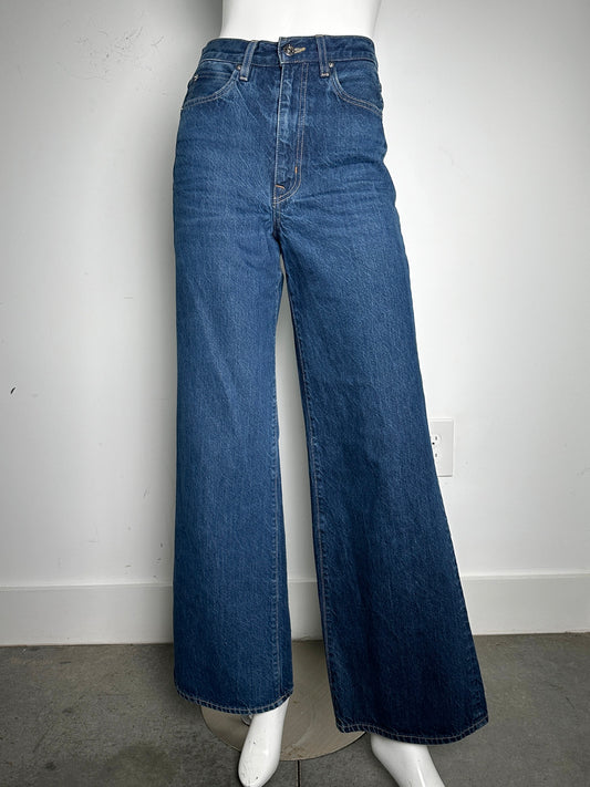 Eva High Rise Wide Leg Jeans Size 25