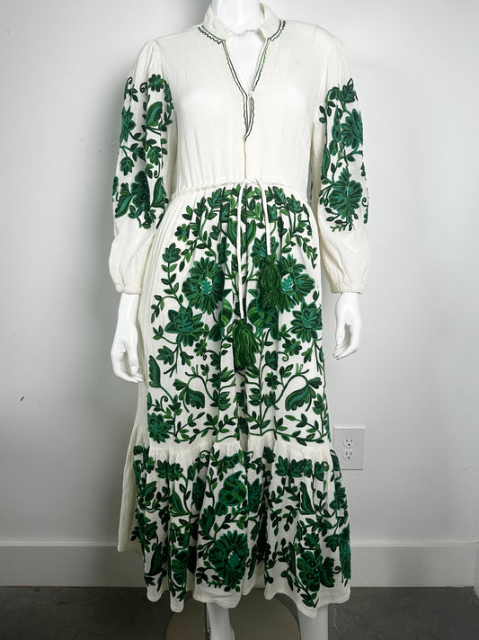 Naomi Embroidered Dress Size Medium
