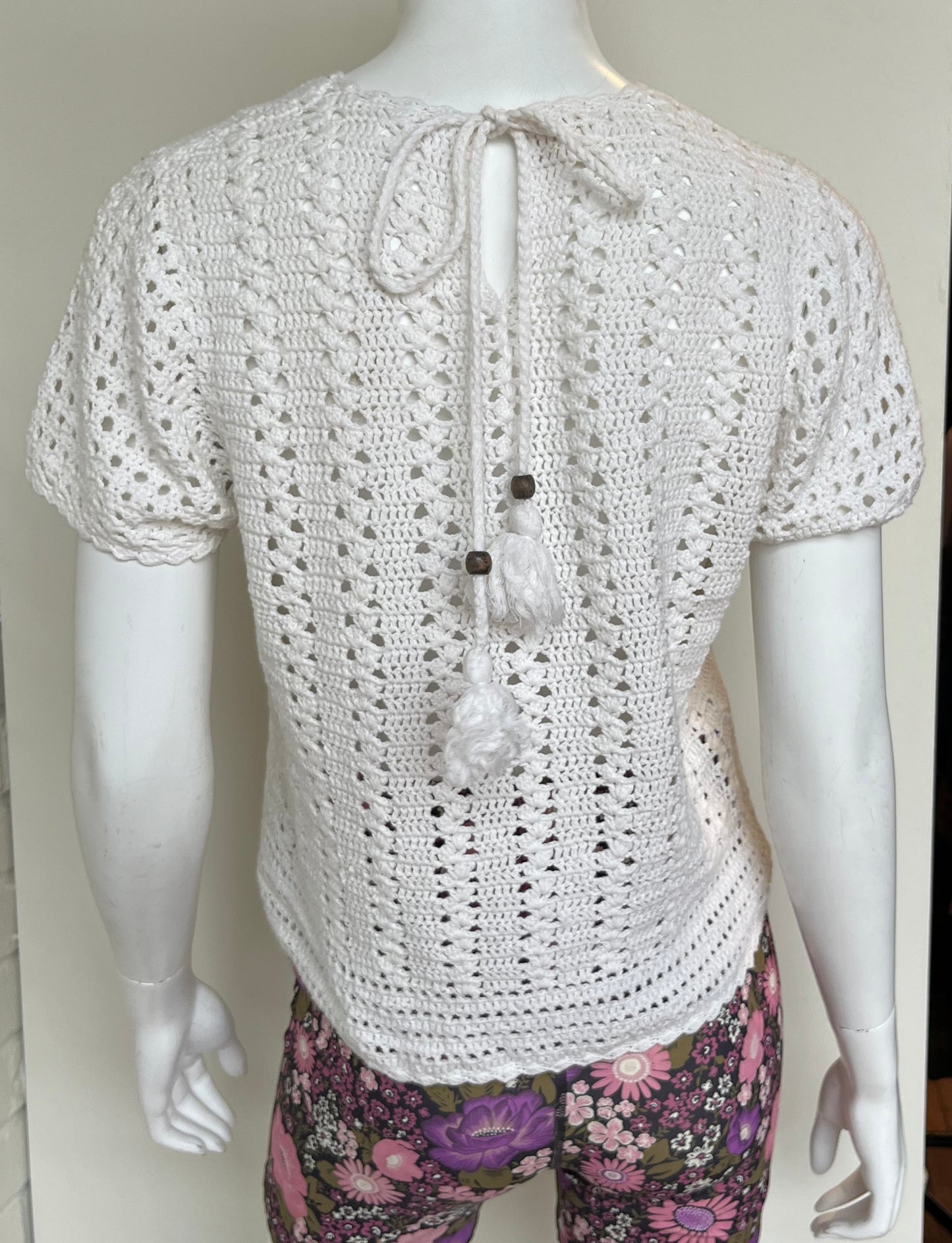 Mirage Hand Crocheted Top Size Small