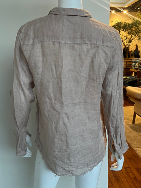 Linen Button Down Top Size Small NWT