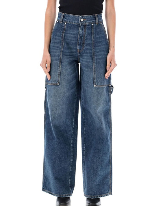 Wide Leg Cargo Jeans Size 26