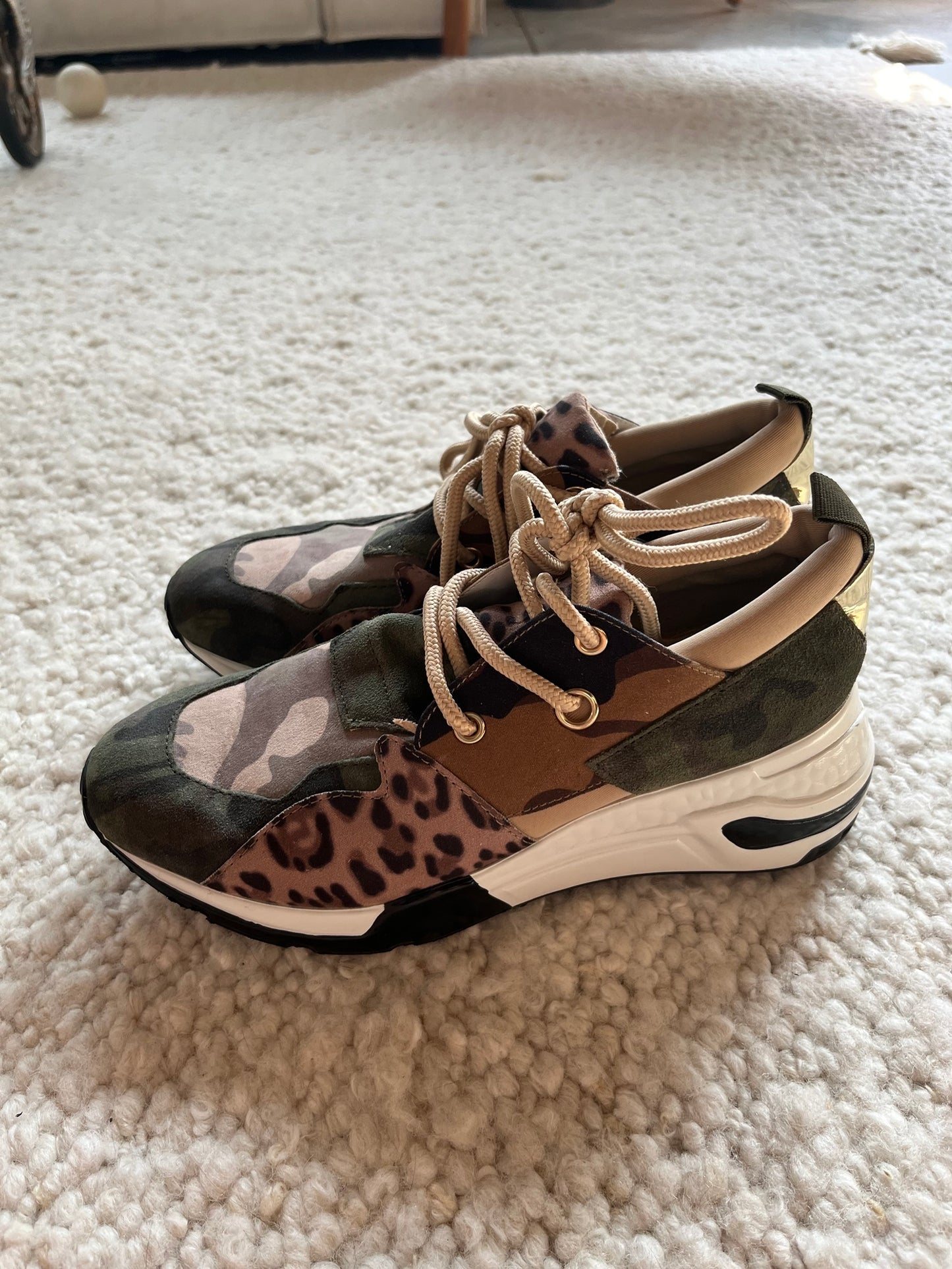 Leopard Sneakers Size 8.5