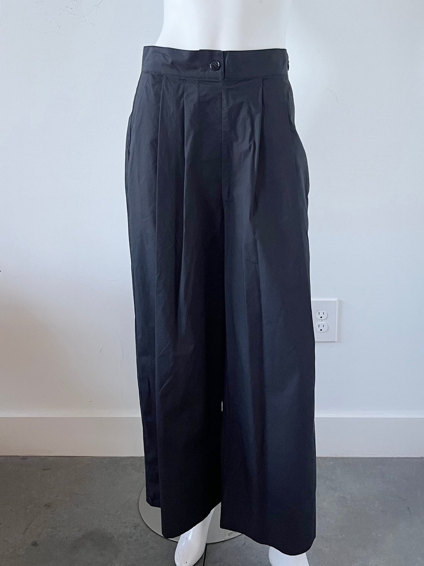 Lisa Cotton Poplin High Rise Pants Size Small