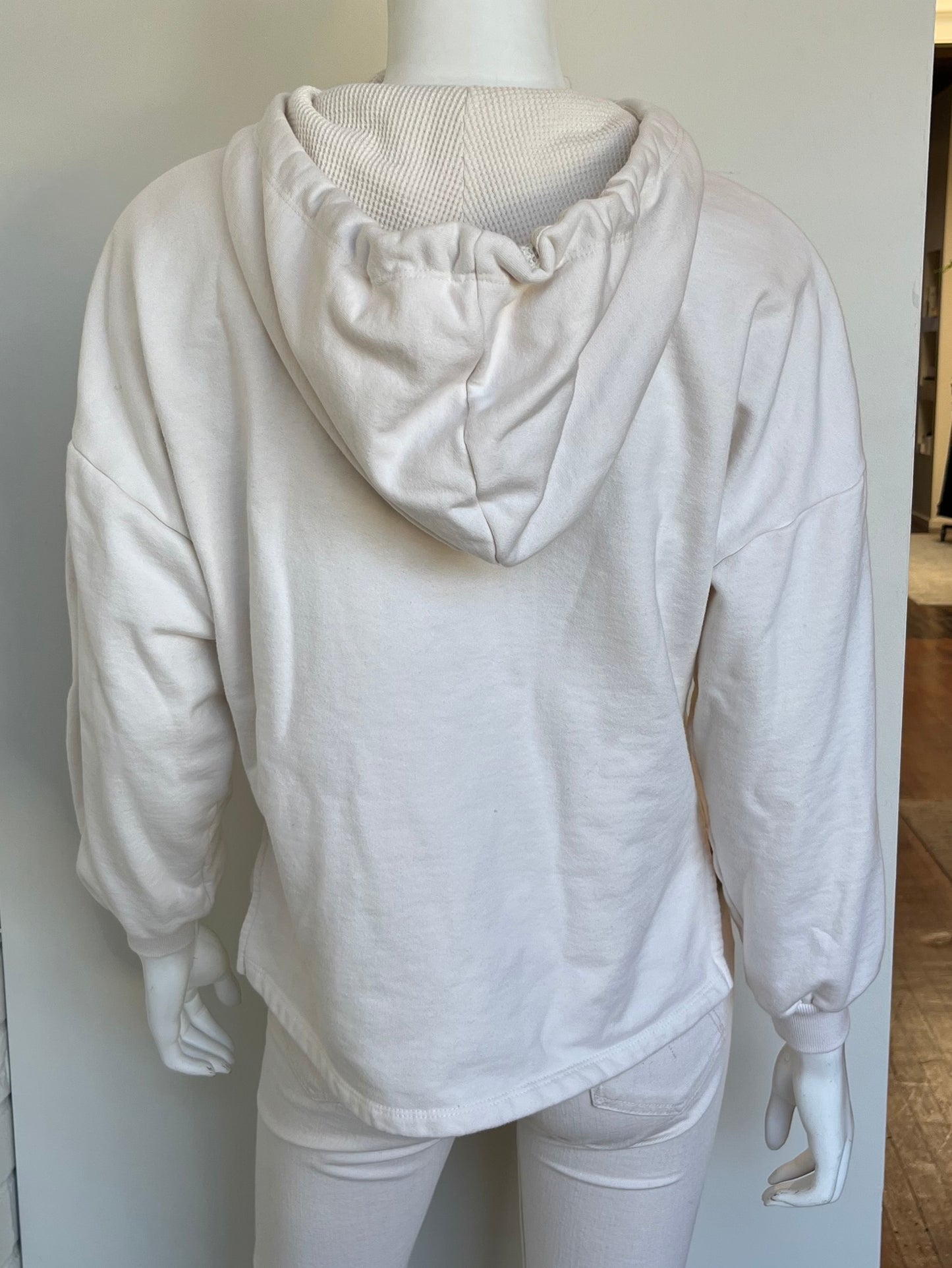 Contra Button Front Hoodie Size XS