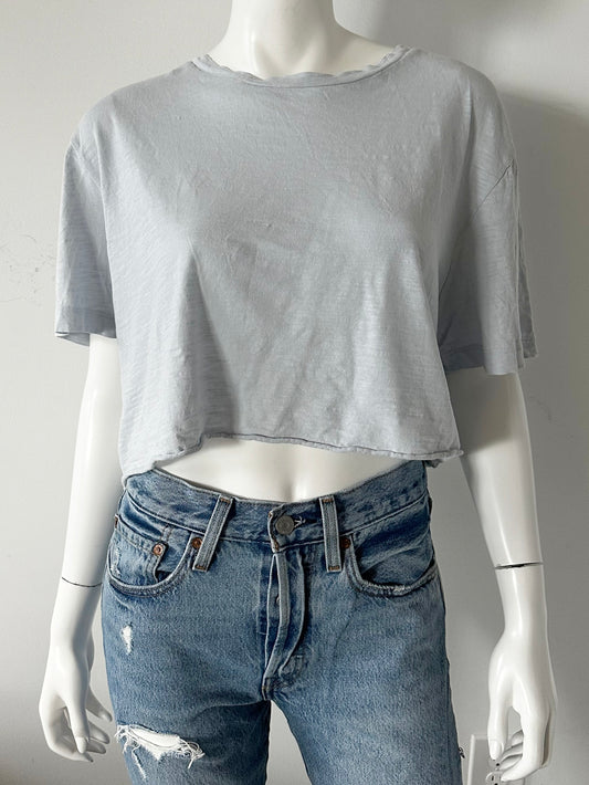 Slub Cropped Tee Size XL